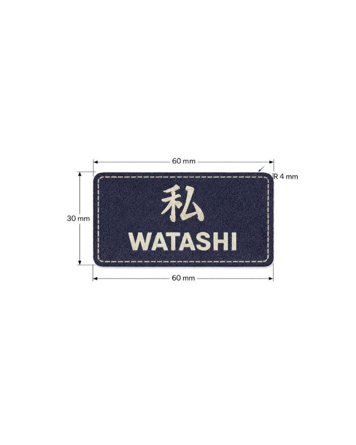 Etichetta jacquard WATASHI