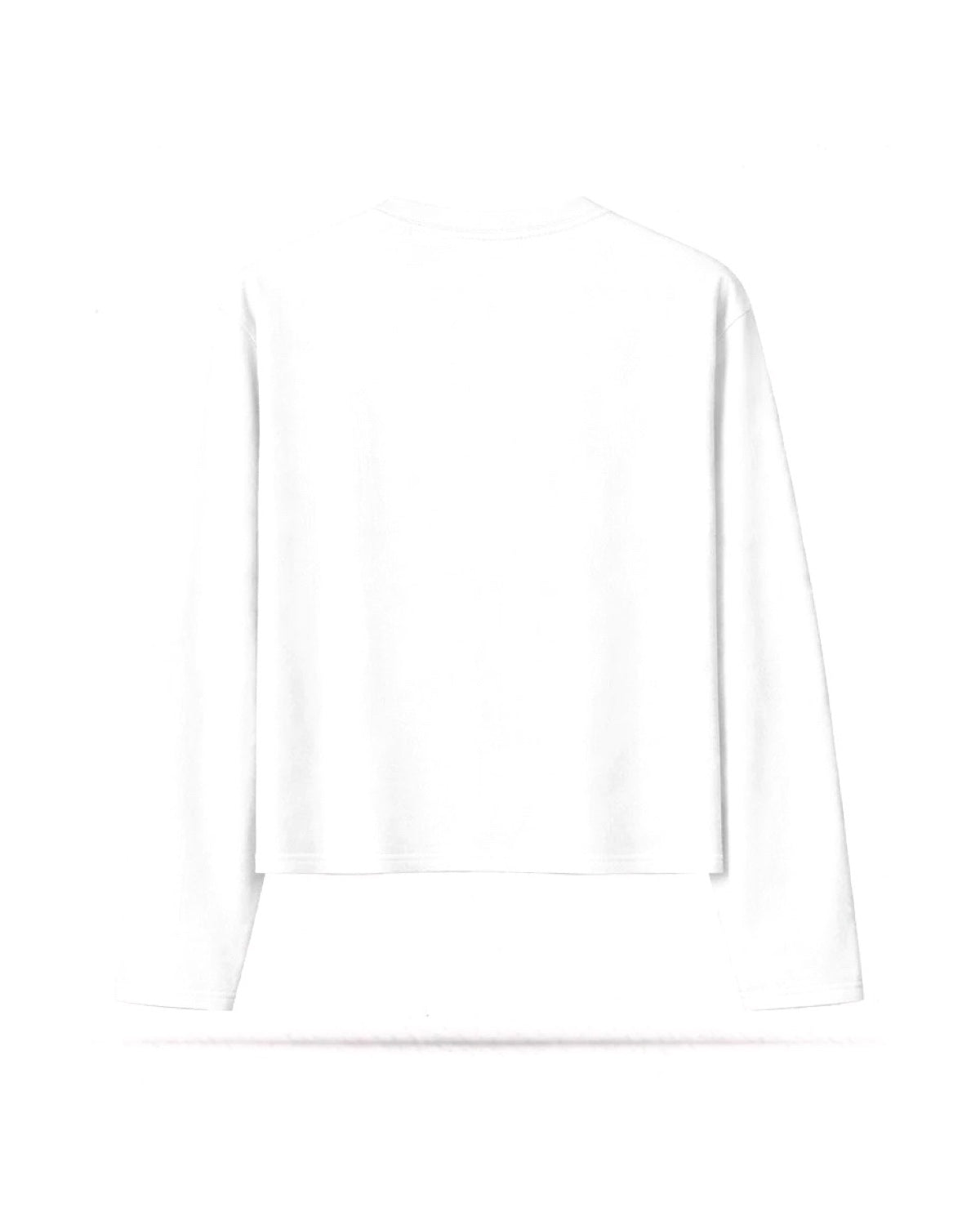 Komorebi, longsleeve bianco in cotone: retro